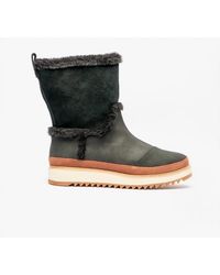 TOMS - Makenna Leather Boots - Lyst