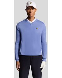 Lyle & Scott - Golf Wool Blend V Neck Jumper - Lyst