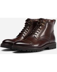 Oliver Sweeney - Runcorn Antiqued Calf Leather Brogue Boots - Lyst