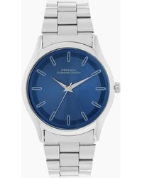 French Connection - Connection Case Round Shape Strap Quartz Watch - Lyst