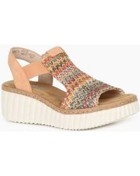 Rieker - Puerto Rico Wedge Sandals - Lyst