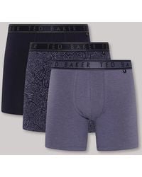 Ted Baker - 3-Pack Cotton Boxer Briefs Boxer Briefs - Lyst