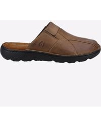 Hush Puppies - Carson Mule Leather Sandal - Lyst