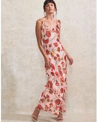 Ro&zo - Petite Rosie Poppy-Print Ruffle-Detail Dress - Lyst