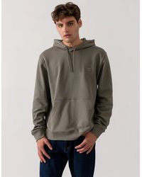 BOSS - Boss Wetalk Pullover Hoodie With Logo Patch - Lyst