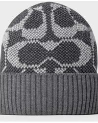 COACH - Signature Beanie - Lyst