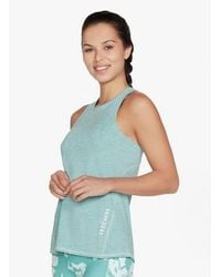 Skechers - W1Tt135/Turq Diamond Blissful Knit Tank - Lyst