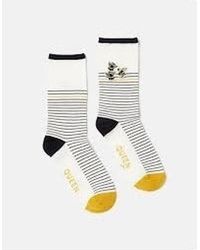 Joules - Excellent Everyday Single Socks Beestripe: Uk 4-8 - Lyst