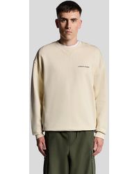 Lyle & Scott - Script Brushback Fleece Sweatshirt - Lyst