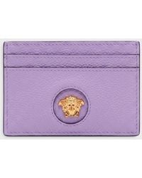 Versace - Medusa Card Case Lilac - Lyst