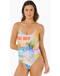 Rip Curl - Rip Curl Hotel Malibu Cheeky 1 Piece Swimsuit - Lyst