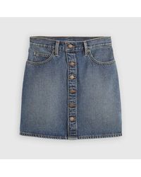 Levi's - Levi's Retro Button Front Skirt - Lyst