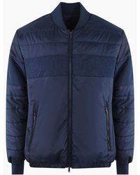 Iceberg - Ice Plain Padded Bomber Jacket - Lyst