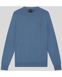 Lyle & Scott - Cotton Merino Crew Neck Jumper - Lyst