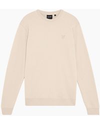 Lyle & Scott - Lyle & Scott Tonal Superfine Crew Neck Sweat - Lyst