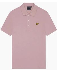 Lyle & Scott - Lyle & Scott Field Thistle Plain Polo Shirt - Lyst