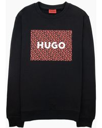BOSS - Hugo Dalker Logo Print Relax Fit Sweatshirt 001 - Lyst
