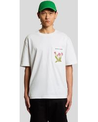 Lyle & Scott - Botanical Embroidered Pocket T-Shirt - Lyst