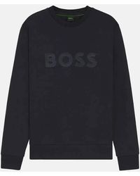 BOSS - Boss Salbo Sandwich Logo Sweatshirt Dark - Lyst