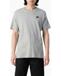 Nike - Club T Shirts Crew Neck Short Sleeve Athletic Cotton Summer Retro Tee - Lyst