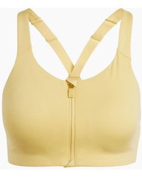 adidas - High Impact Scoop Neck Sports Bra With Zipper - Lyst