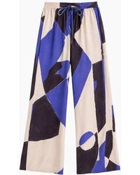 Ro&zo - Petite Abstract Print Trousers - Lyst
