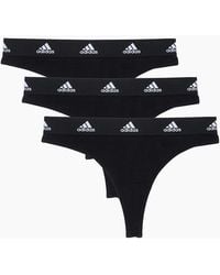 adidas - 3 Pack Active Comfort Cotton Thong - Lyst