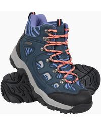 Mountain Warehouse - Ladies Adventurer Leopard Print Faux Suede Waterproof Walking Boots - Lyst