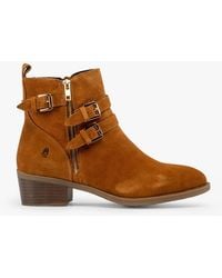 Hush Puppies - Jenna Leather Ankle Boots Tan - Lyst