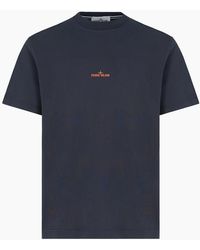 Stone Island - Branded Graphic 2100001 T-Shirt - Lyst