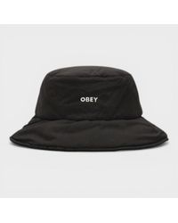 Obey - Logo Bucket Hat - Lyst