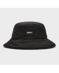 Obey - Logo Bucket Hat - Lyst