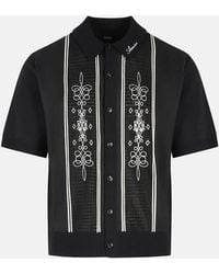 Amiri - Ma Panelled Knit Cardigan - Lyst