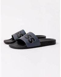 BOSS - Boss Aryeh Italian-Made Slides With Large Logo Detail - Lyst