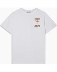 CASABLANCA - La Flamme Du Sport Printed T-Shirt - Lyst