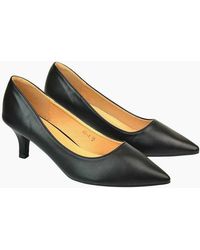 XY London - Ladies Cali Low Kitten Heel Court Shoes - Lyst