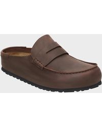 Birkenstock Clogs - Birkenstock Naples Wrapped Oiled Leather Clogs - Lyst