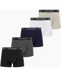 Lyle & Scott - 5-Pack Miller Boxer Briefs - Lyst