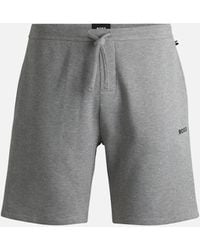 BOSS - Waffle Lounge Shorts, Medium - Lyst