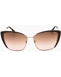 Guess - Shiny Dark Framed Sunglasses - Lyst