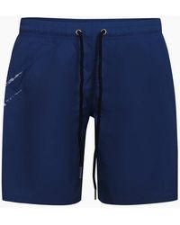 Philipp Plein - Plein Sport Scratch Logo Long Swim Shorts - Lyst