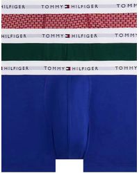 Tommy Hilfiger - 3-Pack Signature Cotton Flag Dna Print Boxer Trunks - Lyst