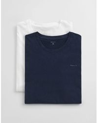 GANT - 2-Pack Crew Neck T-Shirts - Lyst