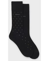 BOSS - Boss 2-Pack Rs Minidot Regular-Length Socks With Logos - Lyst