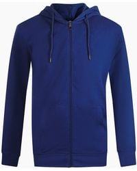 Roberto Cavalli - Cavalli Class Floral Bold Logo Iris Zip-Up Hoodie - Lyst