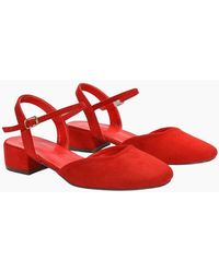 XY London - Ladies Hilary Strappy Low Heel Court Shoes - Lyst