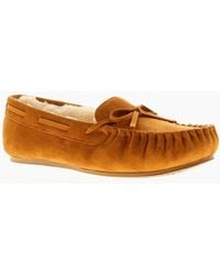 Strollers - Moccasin Slippers Faux Fur Matilda Tan Uk Size - Lyst
