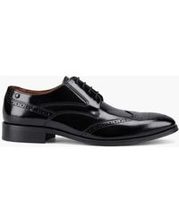 Base London - London Steeple Derby Brogue Shoes Hi-Shine - Lyst