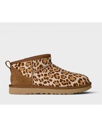 UGG - Classic Ultra Mini Plains Boot Felicity Leopard Jasmine - Lyst