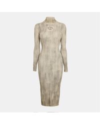 DIESEL - Zary C High Neck Long Sleeve Maxi Dress - Lyst